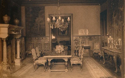 Speisesaal in der kubanischen Botschaft in Brüssel, Belgien, 1927