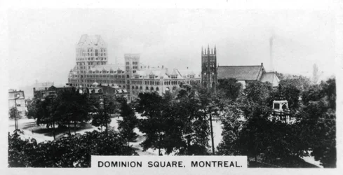 Dominion Square, Montreal, Kanada, um 1920er Jahre