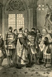 Herzog Rudolf IV. als Gründer des Stephansdoms, ca. 1360, 1890