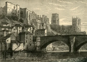 Durham vom Fluss aus, 1898