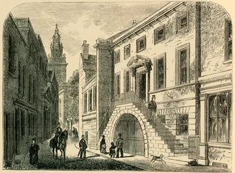 Färberhalle, um 1830, um 1872