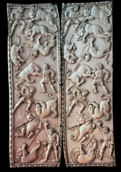 Diptychon mit Zirkusszenen, 5. Jahrhundert