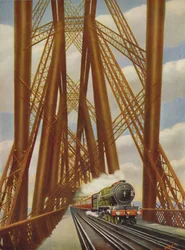 East Coast Express überquert die Forth Bridge, 1926