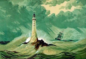 Eddystone-Leuchtturm, ca. 1850