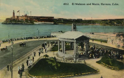 El Malecon und Morro, Havanna, Kuba, um 1915