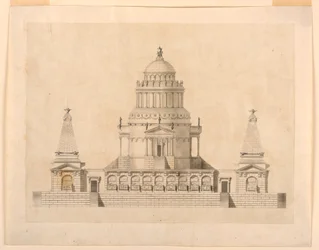 Erhebung eines fantastischen Mausoleums
