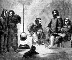 Elisha Kent Kane und seine Gefährten in Grönland, ca. 1855