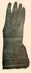 Bestickter Handschuh, 17. Jahrhundert, 1937