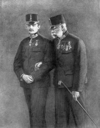 Kaiser Franz Josef I. von Österreich und Erzherzog Karl Habsburg
