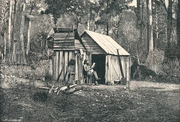 Lager australischer Squatter, 1896