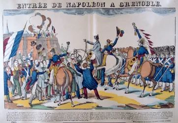 Einzug Napoleons in Grenoble, März 1815, 19. Jahrhundert