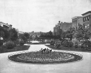 Eutaw Place Blick nach Norden, Baltimore, Maryland, USA, ca. 1900