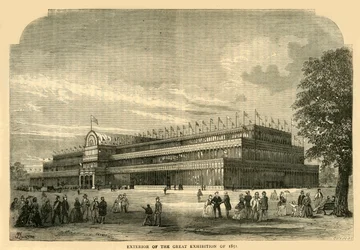 Außenansicht der Großen Ausstellung von 1851, ca. 1876