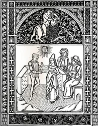 Fabel VIII: Die Frau, die mit einem Räuber verheiratet ist. Äsops Fabeln, 1485