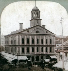 Faneuil Hall, Boston, Massachusetts, USA, spätes 19. Jahrhundert