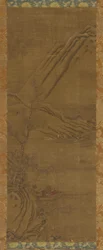 Allein fischen am Winterfluss, Qing-Dynastie, 18. Jahrhundert