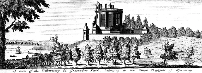 Flamsteed House im Greenwich Park, London, spätes 17. Jahrhundert
