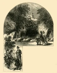 Brunnen in den Surrey Gardens, ca. 1878