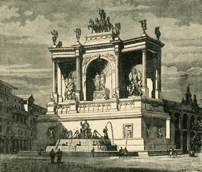 Brunnen des Alexander Severus, Rom, 1890