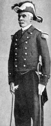 François C. Antoine Simon, Präsident von Haiti, als Admiral gekleidet