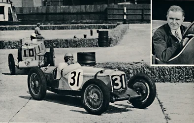 Freddie Dixon Riley in Brooklands, 1937