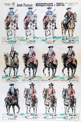Französische Armee, berittene Musketiere, 17. Jahrhundert