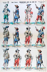 Französische Armee, Musketiere Ludwigs XIII. und Ludwigs XIV., 17. Jahrhundert, 19. Jahrhundert
