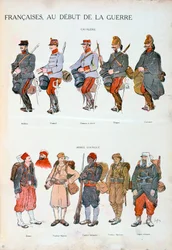 Uniformen der französischen Armee, Erster Weltkrieg, 1914