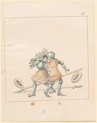 Freydal, Das Buch der Turniere und Turniere von Kaiser Maximilian I: Kämpfe...Tafel 152