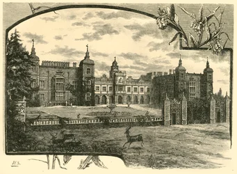 Vorderseite von Hatfield House, 1898