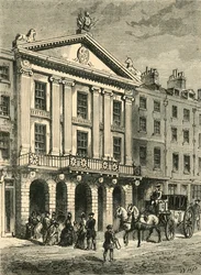Front des alten Drury Lane Theaters