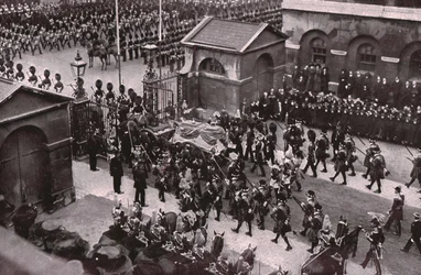 Trauerzug von König Edward VII., Whitehall, London, 20. Mai 1910