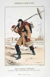 Garde Nationale Sedentaire, Belagerung von Paris, 1870-1871