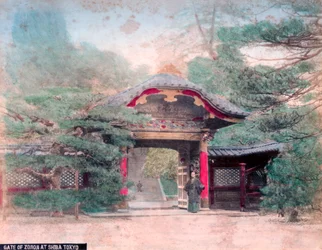Tor des Zojoji-Buddhistischen Tempels, Shiba Park, Tokio