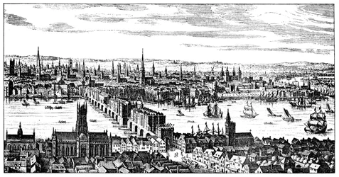 Gesamtansicht von London, 1666, 1909
