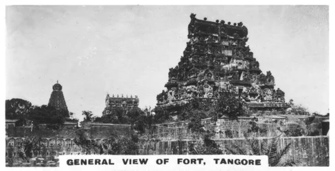 Gesamtansicht der Festung, Tangore, Tamil Nadu, Indien, ca. 1925