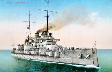 Deutsches Schlachtschiff Rheinland, ca. 1910-1918