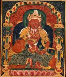 Feuergott Agni des Medizin-Buddha-Mandalas
