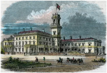 Regierungshaus, Melbourne, Victoria, Australien, ca. 1880