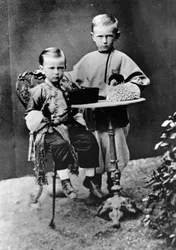 Großfürsten Paul Alexandrowitsch und Sergei Alexandrowitsch von Russland, 1863