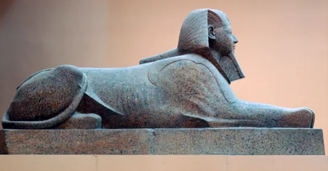 Granit-Sphinx von Hatschepsut, Regierungszeit von Hatschepsut, Ägyptisch, 18. Dynastie