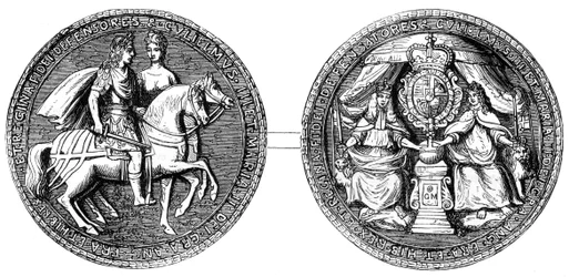 Großes Siegel von Wilhelm und Maria, 19. Jahrhundert