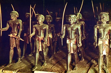 Gruppe nubischer Soldaten, Ägypten
