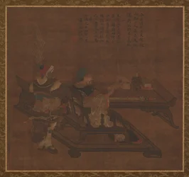 Guan Yu und Zhou Cang