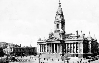 Guildhall, Portsmouth, Hampshire, frühes 20. Jahrhundert