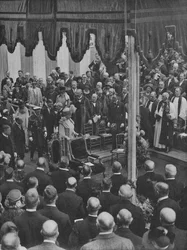 Seine Majestät der König legt den Grundstein des neuen Lloyds-Gebäudes, 23. Mai 1925, 1928
