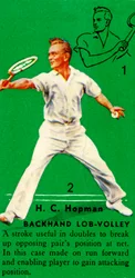 H. C. Hopman - Rückhand-Lob-Volley, um 1935