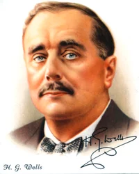 H. G. Wells, englischer Autor und populärer Historiker, 1927