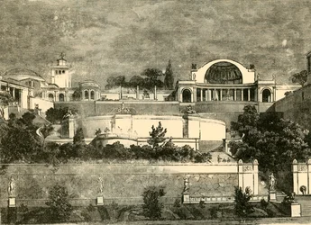 Hadrians Villa in Tibur, 1890