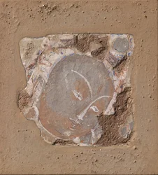 Kopf eines Bodhisattva, ca. 6.-7. Jahrhundert